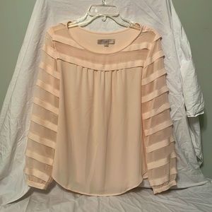 Loft, small, long sleeve blouse